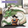 Dragon Ball Pattern Bedding Quilt Set  Home Decoration  Gift (1 * Duvet Cover + 2 * Pillowcase  Without Core)