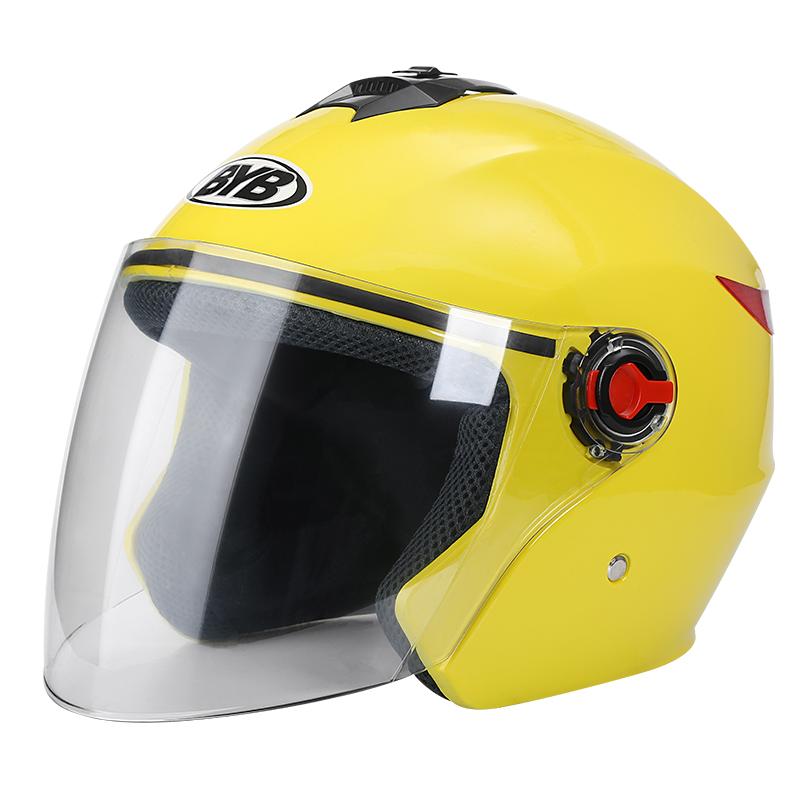 High Quality New DOT Certified ABS Half Face Motorcycle Helmet with Dual Visor and XL Size