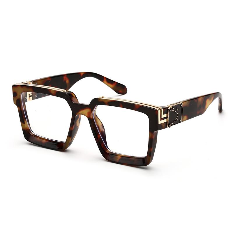 Fashion Luxury Oversized Square Sunglasses UV400 Protection Shield Big Frame For Women Men Classic Design