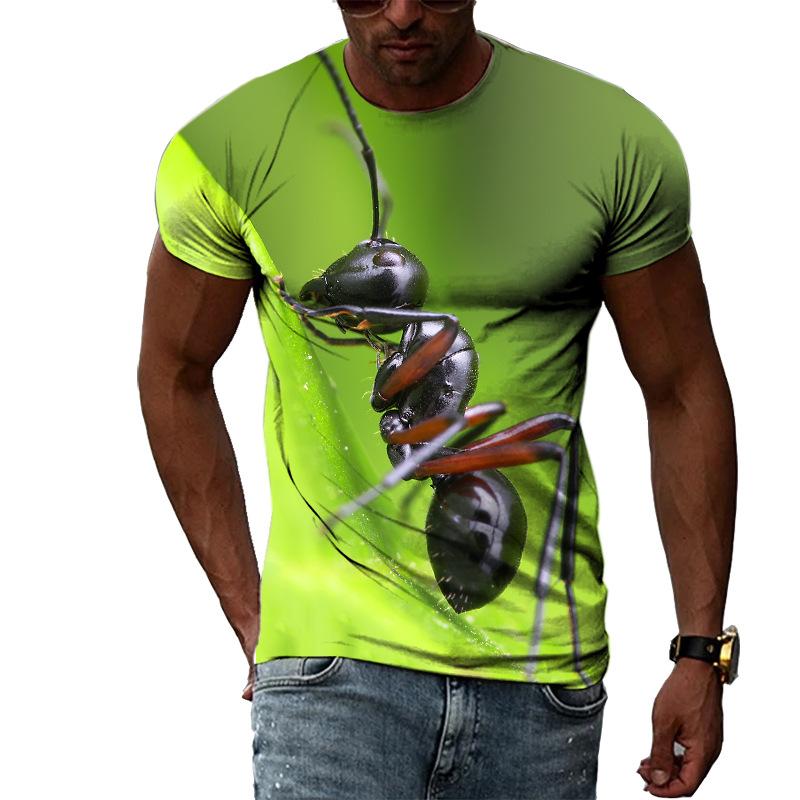 Ant Series 3D Printed Tee Shirts Men's Casual Fashion Men Top Summer Short Sleeve T-shirt