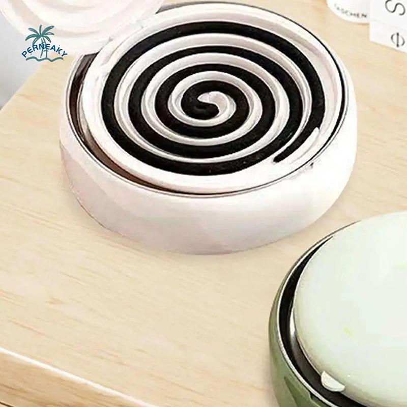 Anti-Mosquito Mosquito Coil Holder Stable Base With Tray Mosquito Coil Bracket Heat-Resistant Sandalwood Incense Burner Patio