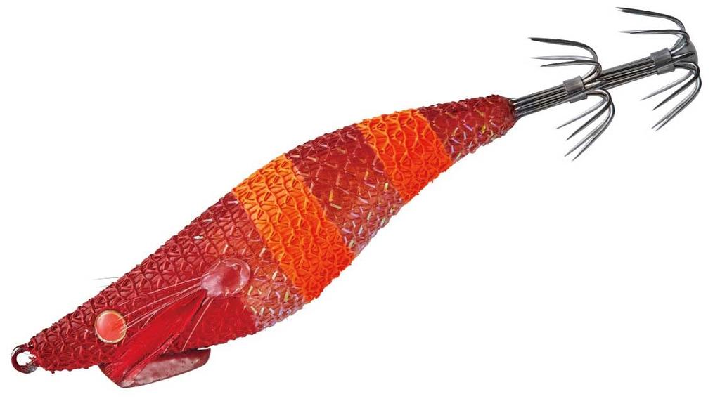 Gamakatsu Speed Metal Egi Dropper F Type RH Red Shrimp Zebra #12