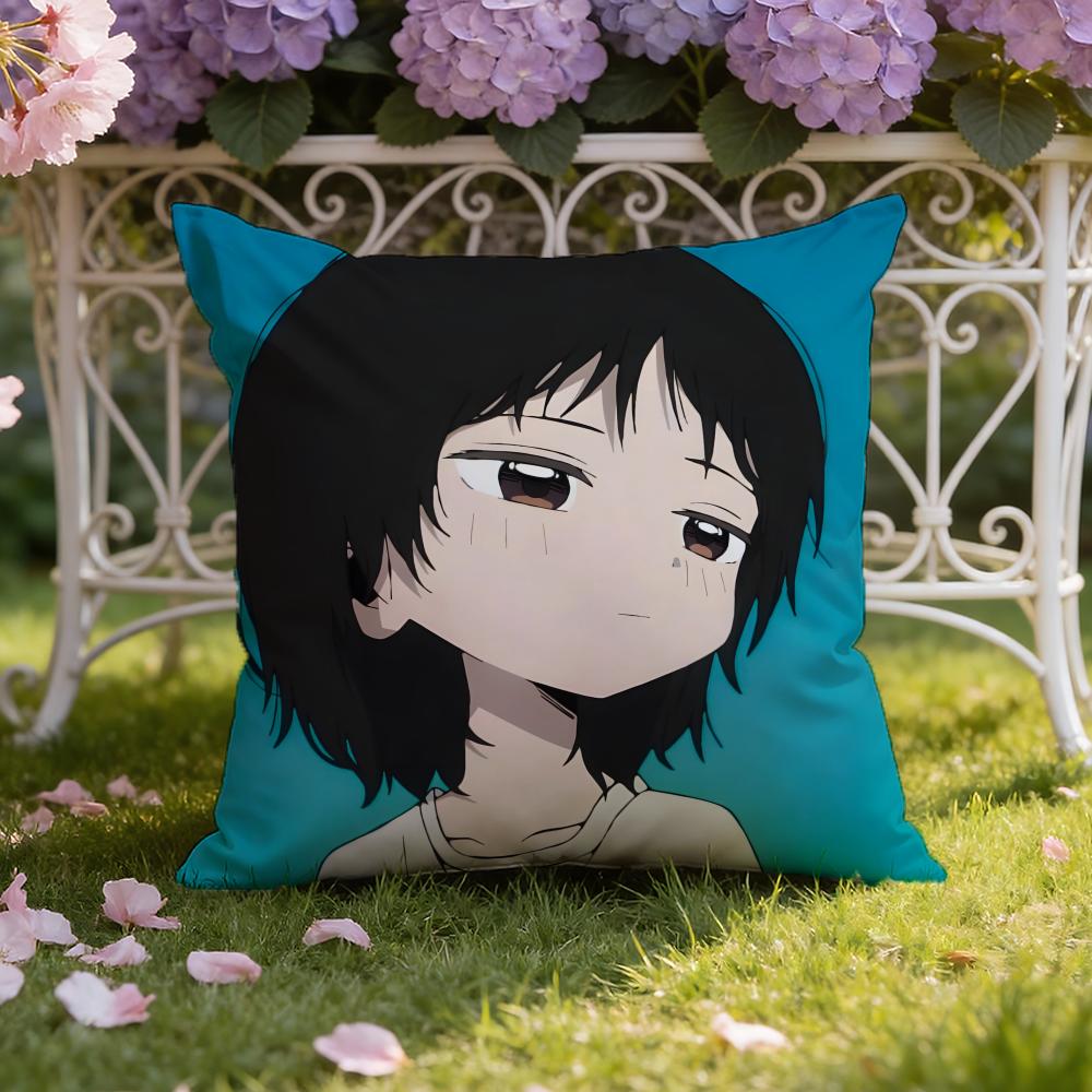 Cute Anime T-Takopi's Original Sin Cushion Cover Home & Car Dual-Scene Pillow Cover: Reversible for Premium Comfort