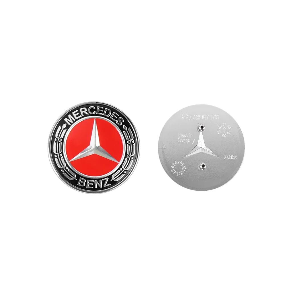 

57MM ABS Car Front Emblem Cover Stickers Auto Decoration Accessories For Mercedes Benz AMG AMG A B C Class GLA CLA GLB W447 W204