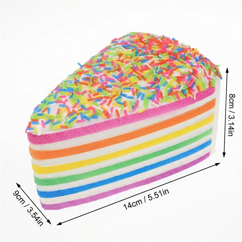 Dumpling Squishy Rainbow Layer Cake Toy Dessert Soft Toys For Teens & Adults Fun Novelty Gift For Birthdays Squish Dumplings