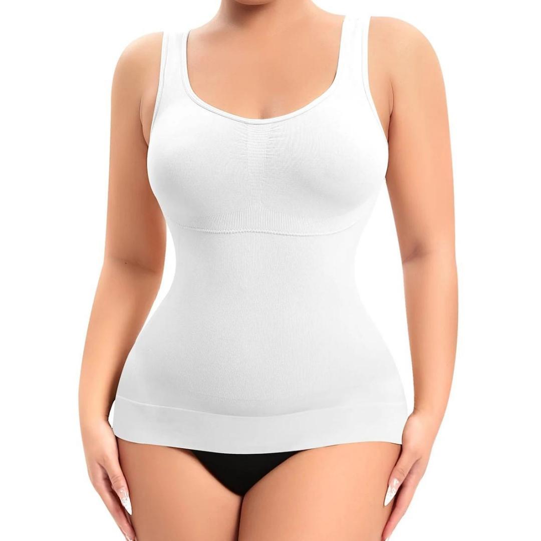 

Женские корректирующие майки со встроенным бюстгальтером и утягивающим эффектом для живота XXXL белый