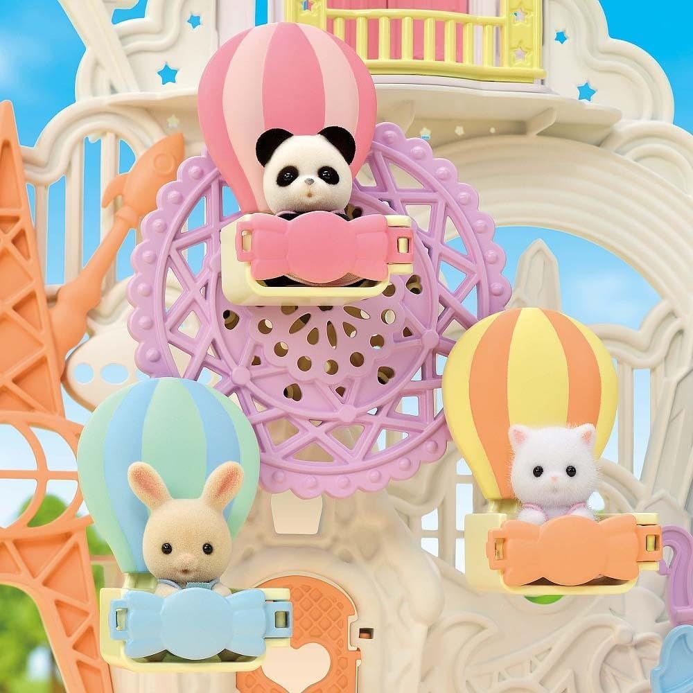 Sylvanian Families Dream Castle Amusement Park Toy Dollhouse for Ages 3 and Up, ST Mark Certified