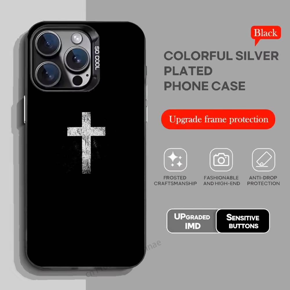 Bible Jesus Christian Cross Phone Case for iPhone 15 16 Pro Max  Air SE 11 13 Pro 14 Plus 12 11Pro 15Pro Max 16e Cover