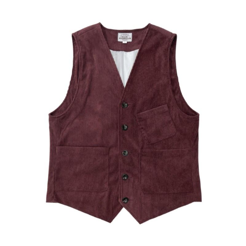 

Мужской винтажный вельветовый жилет, деловой кэжуал, британский стиль XS