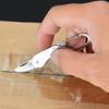 Mini Stainless Steel Lockless Folding Knife Outdoor Edc Fruit Knife Carrying Key Chain And Anti Slip Handle