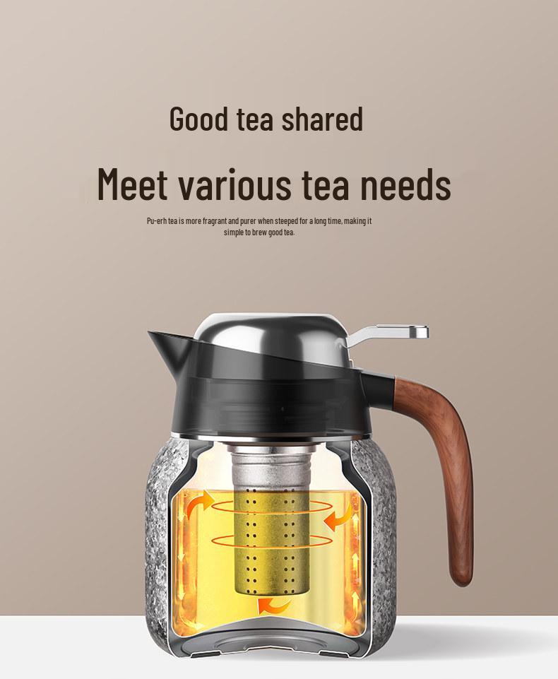 2025 Pure Titanium Stewing Teapot: Portable, Insulated, Tea-Water Separator for Brewing Old White Tea and Pu'er.