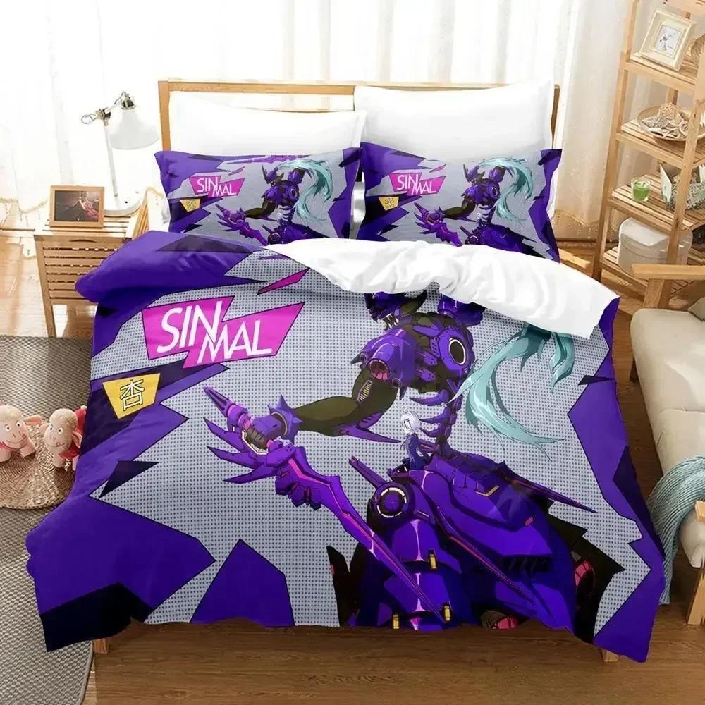 Nytt 3D-tryck Anime Honkai Impact 3 Sängklädesset tredelat set Vuxen Barn Sovrum Påslakan Set Hemtextilier Födelsedagspresenter