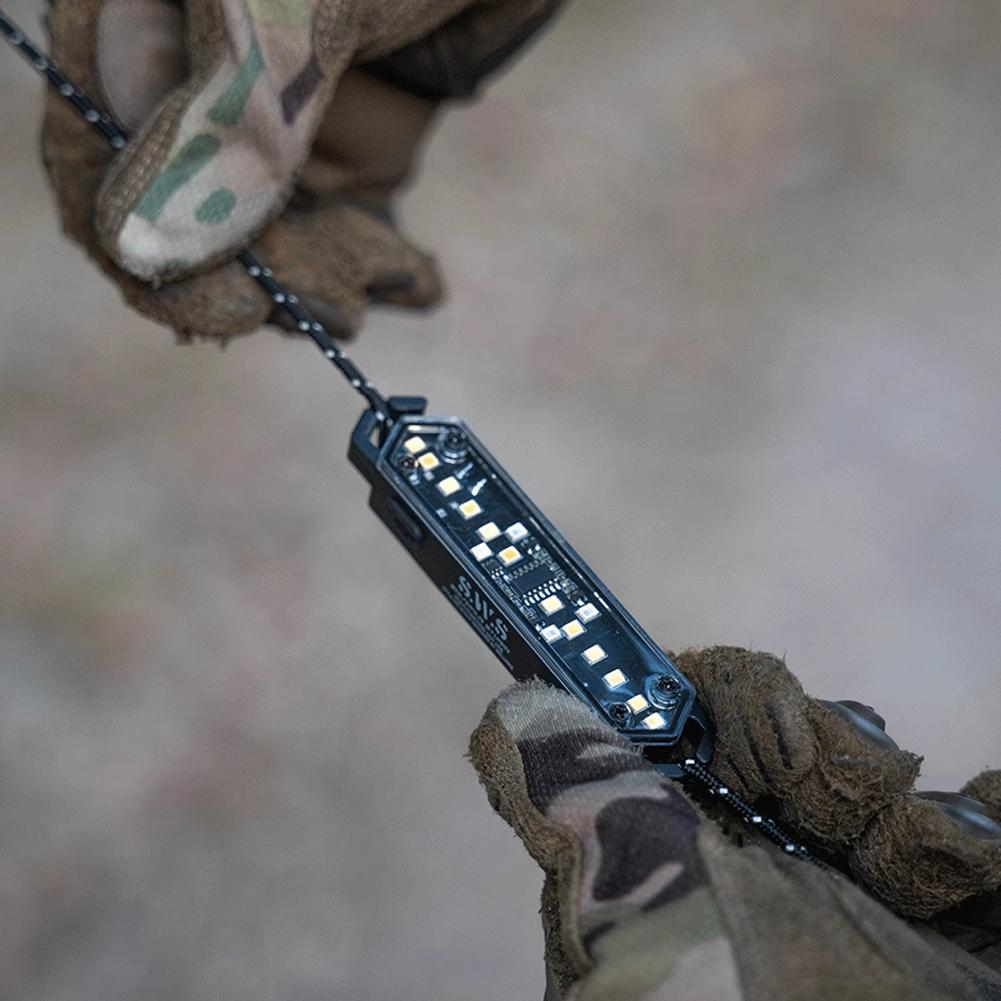 Wind Rope Buckle Light Type-C Charging IPX4 Waterproof Lamp Lightweight Camping Ambient Light Outdoor Wind Rope Warning Lights