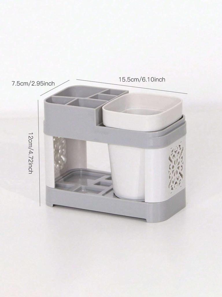 Toothbrush Holder With Gargle Cups Set, Creative Couple Home Bathroom Toothbrush Rack Cup Holder