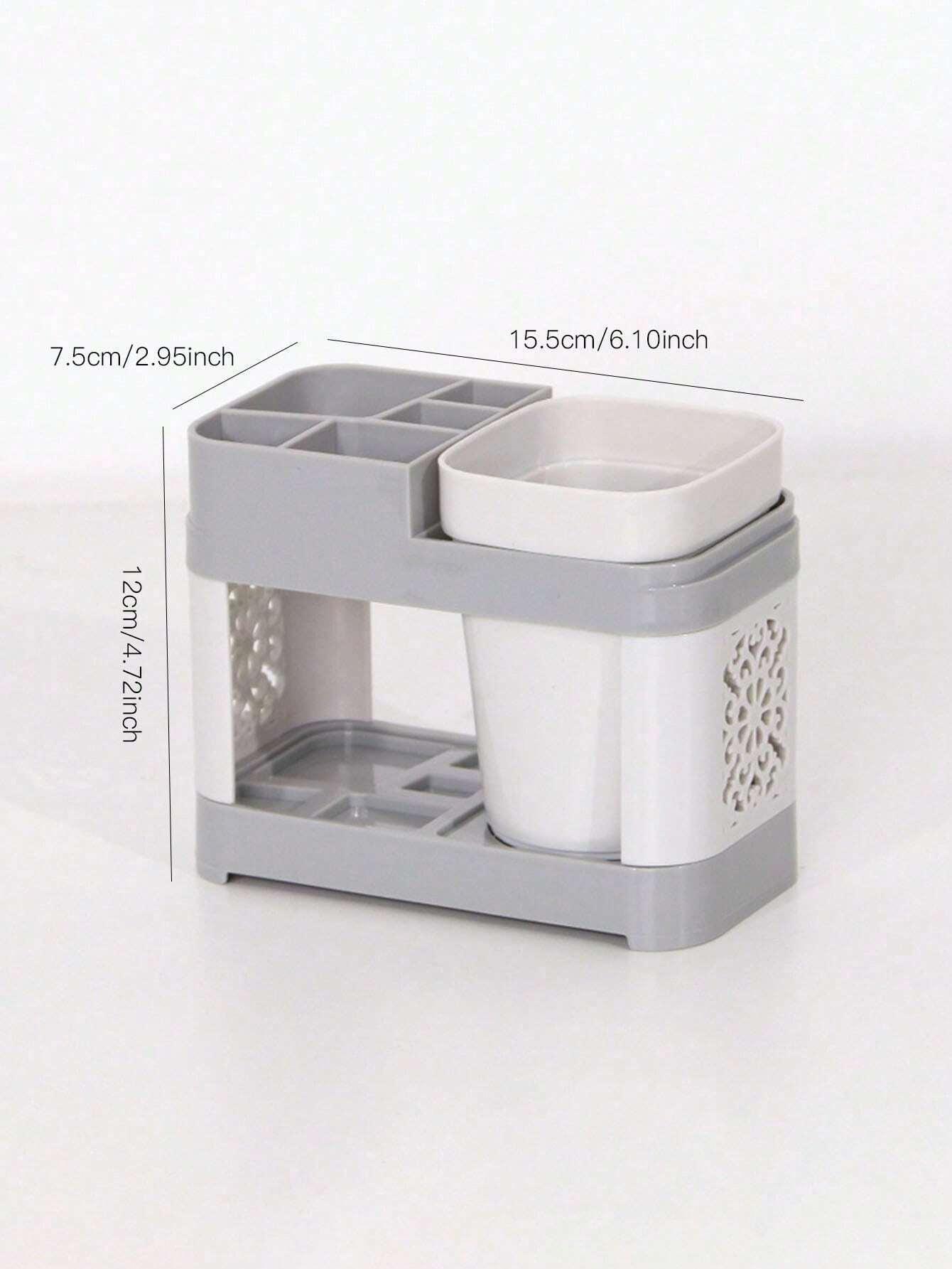 

Toothbrush Holder With Gargle Cups Set, Creative Couple Home Bathroom Toothbrush Rack Cup Holder
