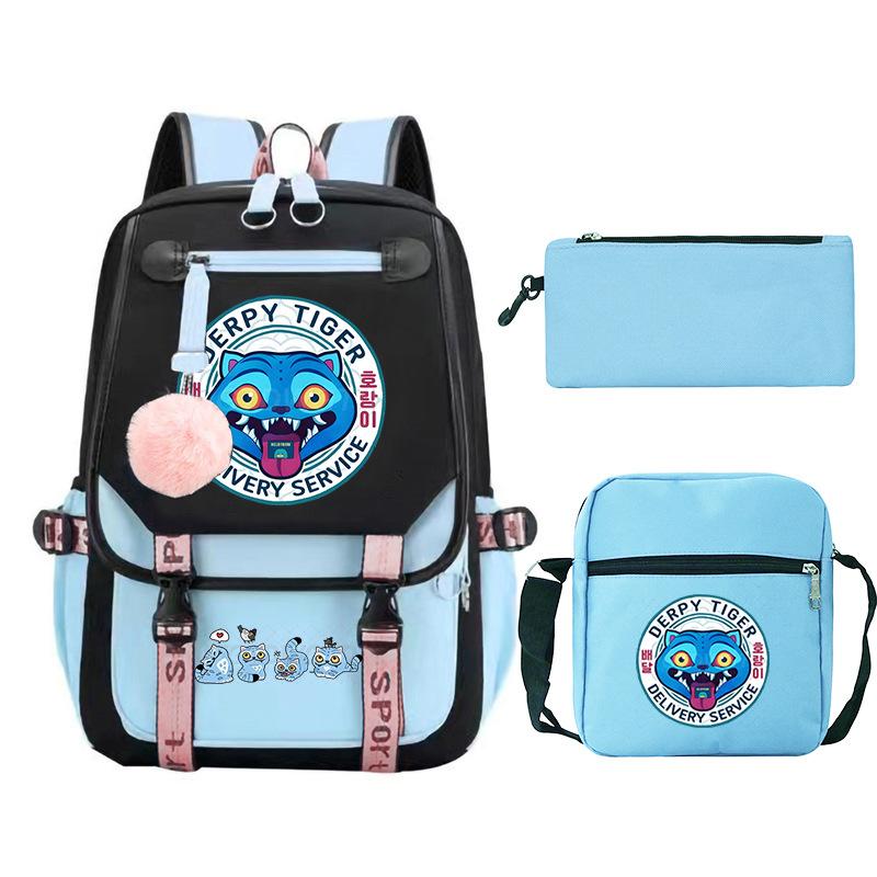 Animation Cartoon Personalized Printing Large Capacity Children'S Backpack Primary And Secondary School Schoolbag Leisure Suit