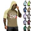 Men's Hooded Short Sleeve T Shirt Athletic Fit States Graphic Print 250 Years 1776 2026 Sportswear Top