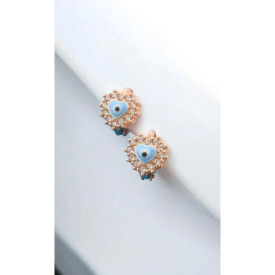 925 Sterling Silver Enamel Butterfly Nest Children's Earring