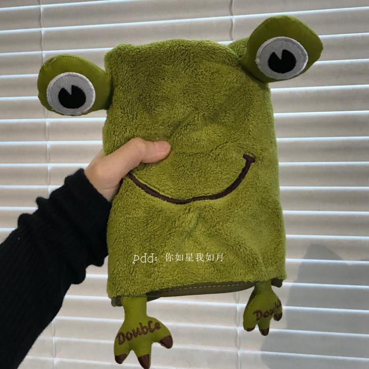 

Мультяшная лягушка полотенца бытовые утолщенные коралловый бархат водопоглощающие ванная мода универсальное банное полотенце мытье рук милый дом