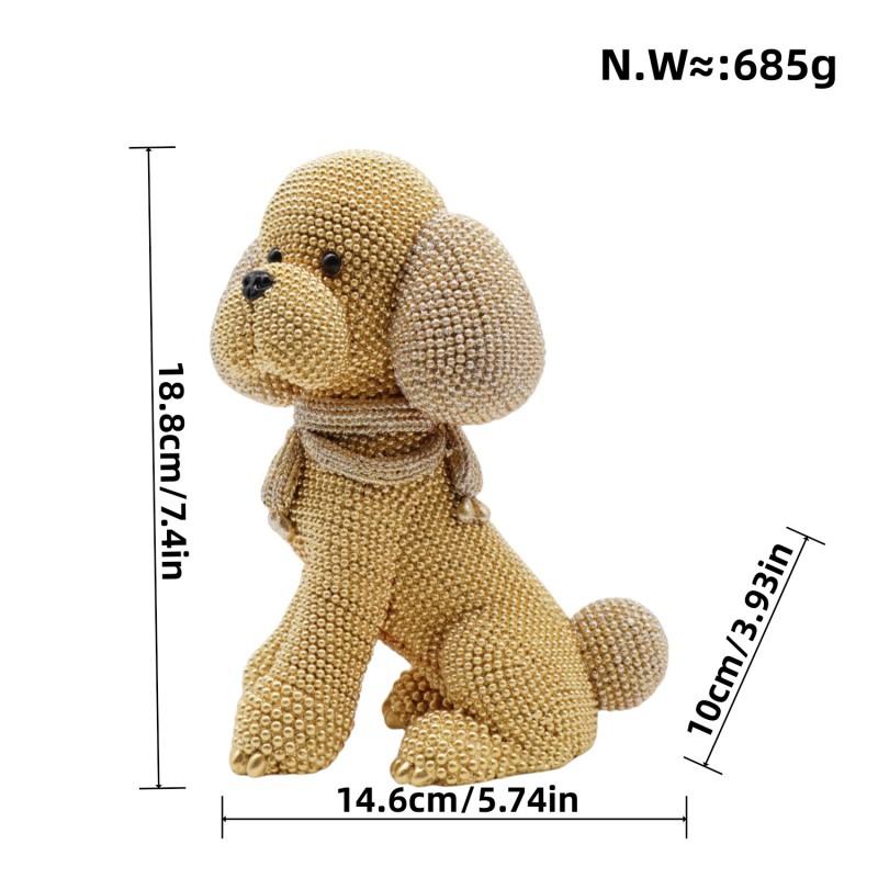 Modern Minimalist Resin Dog Figurine Home Decor Living Room Shelf Cabinet Entryway Gift