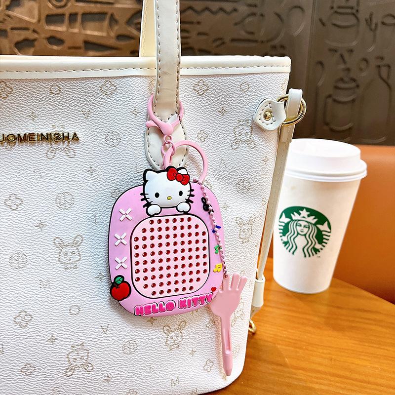 Unzip Magnetic Steel Ball Drawing Board Keychain Cute Schoolbag Pendant Car Key Chain Gift Magnetic Drawing Board