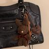 Kawaii Plush Rabbit Keychain Y2K Cute Bunny Stuffed Keyring Backpack Pendant