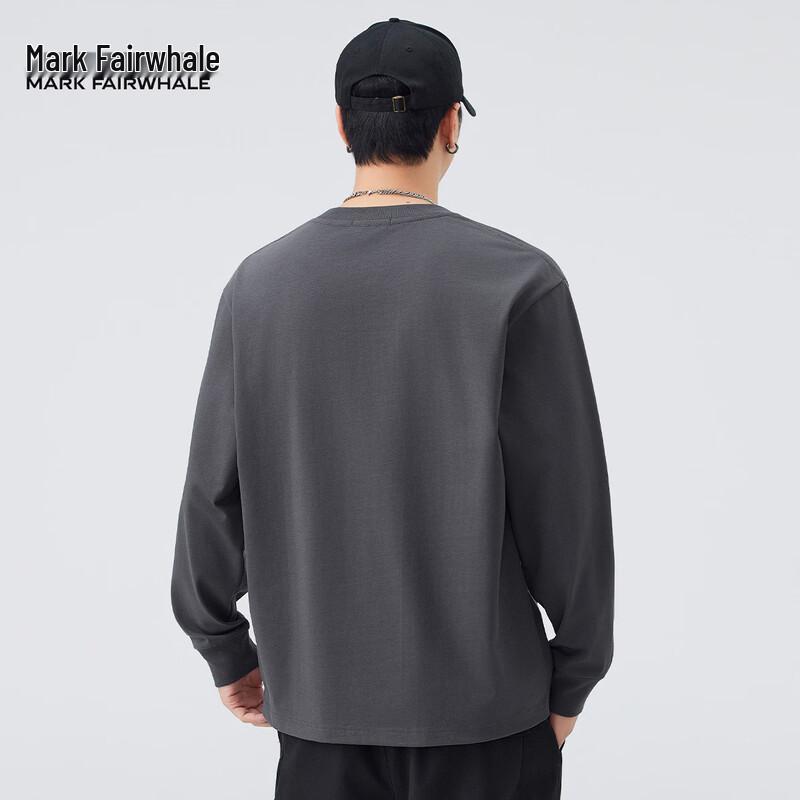 Mark Fairwhale 100% Cotton Men's Long Sleeve Crew Neck T-Shirt