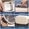 Portable 304 Stainless Steel Double-Layer Sealed Lunch Box