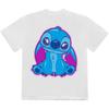 Lilo & Stitch Unisex Adult Spray Paint Back Print T-Shirt