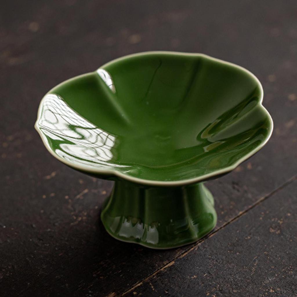 Ceramiczna misa na nóżce Dekoracyjny wystrój stołu Podstawa Deser Ciasto Do serwowania Uchwyt do salonu