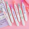 2Pcs Correction Fluid Quick-Drying White-Out Pen 12ml Large Capacity Strong Coverage Traceless Correction Pen for Students School Office Supplies