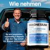 Magnesium 5 In 1 400mg, 5 Sources of Magnesium Glycinate, Citrate, Pidolate, Carbonate,Malate, Premium Quality Supplement Tablets, GMO Free