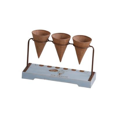 Abite Ice Cream Flower Blue Pot, Large, WEY-302-BL