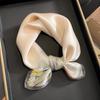 100% Echte Seide Schal Damen Design Quadratisch Kleines Taschentuch Haarband Stirnband Halstuch Damen Bandana