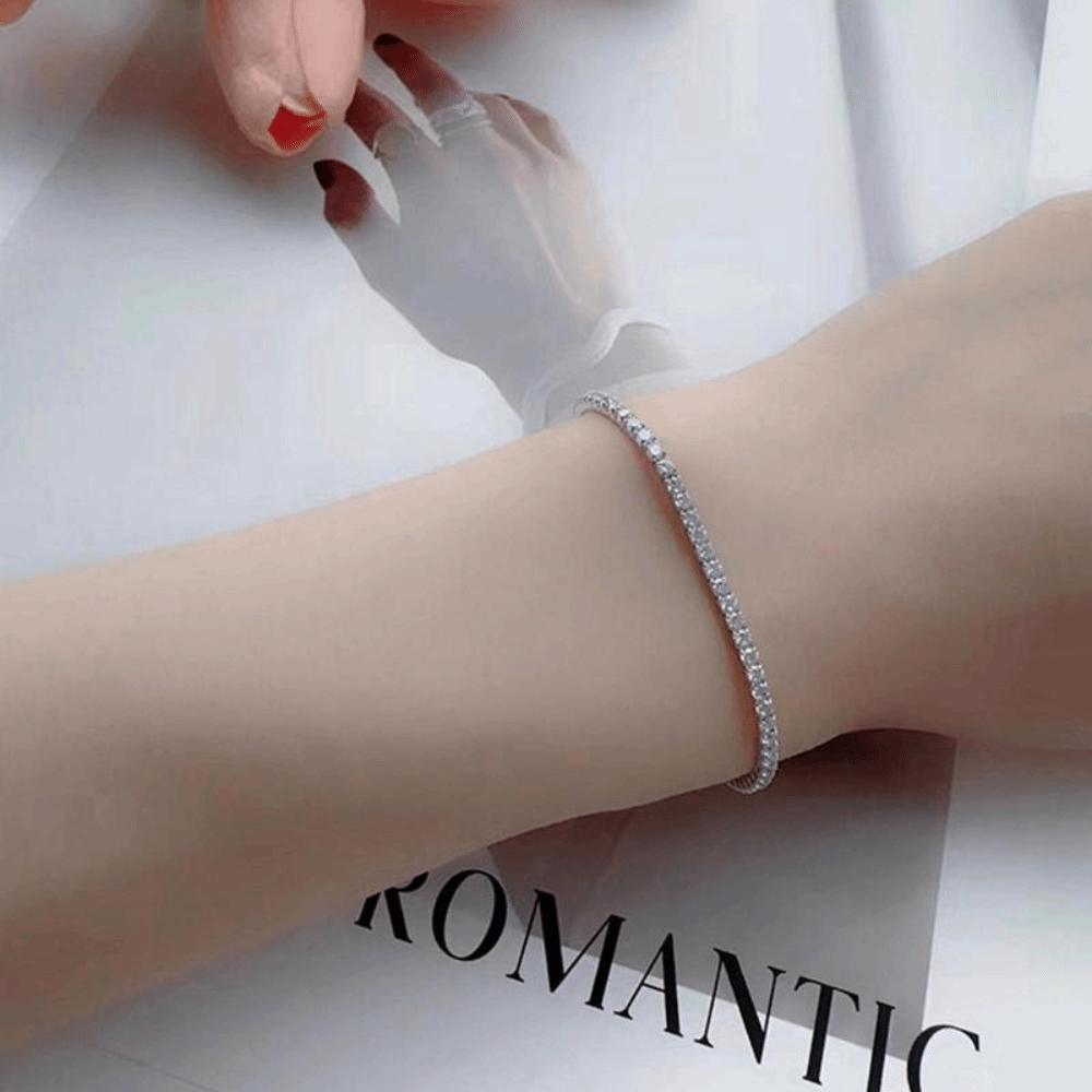 Adjustable Multicolor CZ Bracelet Glitter String Claw Chain Bracelet  Women's Jewelry