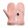 Heated Gloves, Rechargeable Hand Warmer, Winter Outdoor Mitts Pink