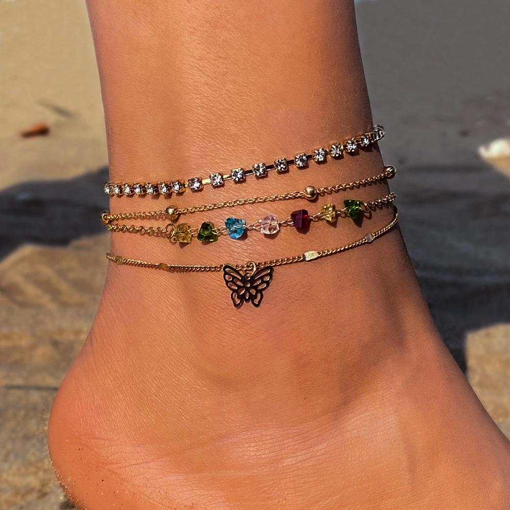 Retro Design Butterfly Fashionable Elegant Simple Anklet Gift Birthdays  Accessories