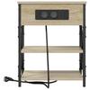Nightstand with Shelf Sonoma Oak 41 x 31 x 51 cm Wood Based Material