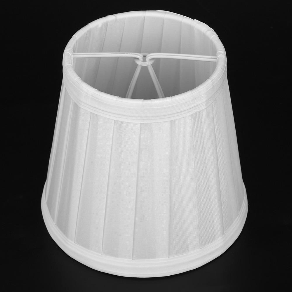 6PCS Barrel Shape Small Replacement Lamp Covers Clip On Pleated Lamp Shade  Ceiling Light