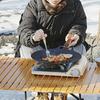 Sapele Anti-Scalding Solid Wood Handle Adjustable Heat Resistant Insulated Grip Portable Grill Plate Handle Outdoor Camping Tool