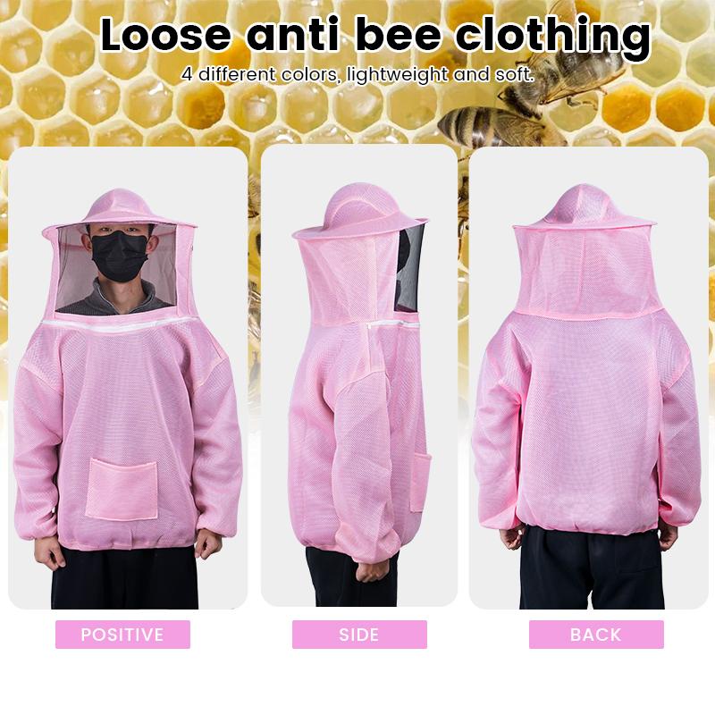 1set Beekeeping Apiculture Clothes Professional Beekeepers Clothes Protection Beekeeping Suit Veil Dress With Hat Equip Suit