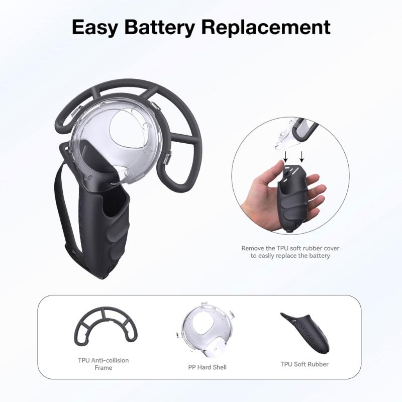 Kratzfeste VR-Schutzhülle Silikonhülle Abdeckung für Meta Quest 3 VR-Headset Maske Linse Schale Kappe Zubehör