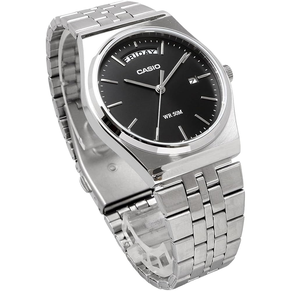 [Casio] CASIO Standard Analog Quartz Men's Watch MTP-B146D-1AV Silver x Black (Overseas Model) [Parallel Import]