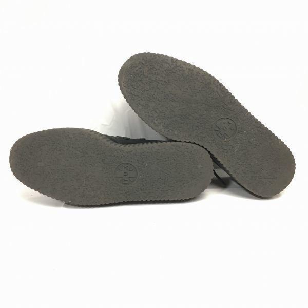 T.U.K Rubber Sole Creeper Boots Black size UK6 24.5-25.0 Punk Rockabilly Men's(USED)