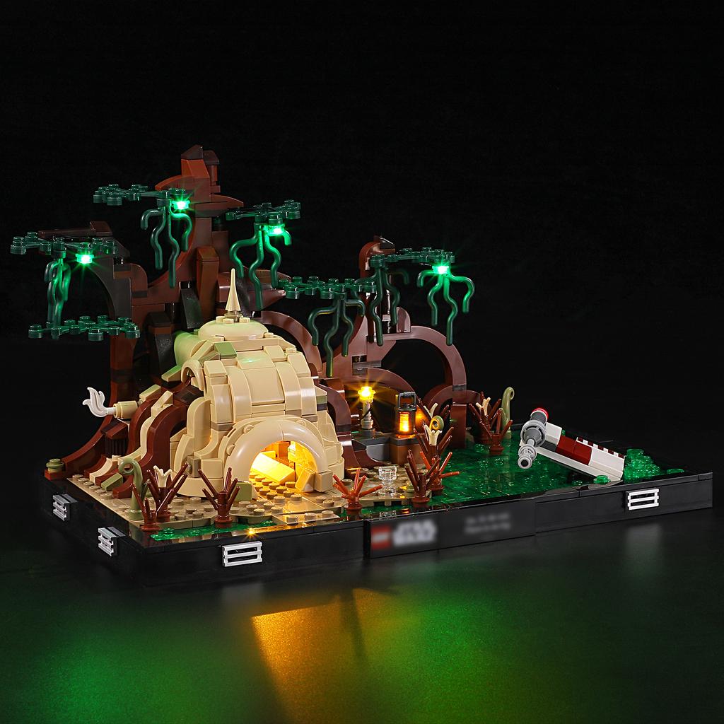DIY LED Lighting Kit For LEGO Star Wars 75330 Dagobah Jedi Training Diorama Building Block Toys Decoration Adjustable Lighting Accessories