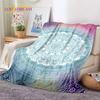 3D Mandala Yoga Flower Bohemia Meditation Nature Soft Flannel Blankets,Throw Blanket Comfortable Blanket for Picnic Beds Bedroom