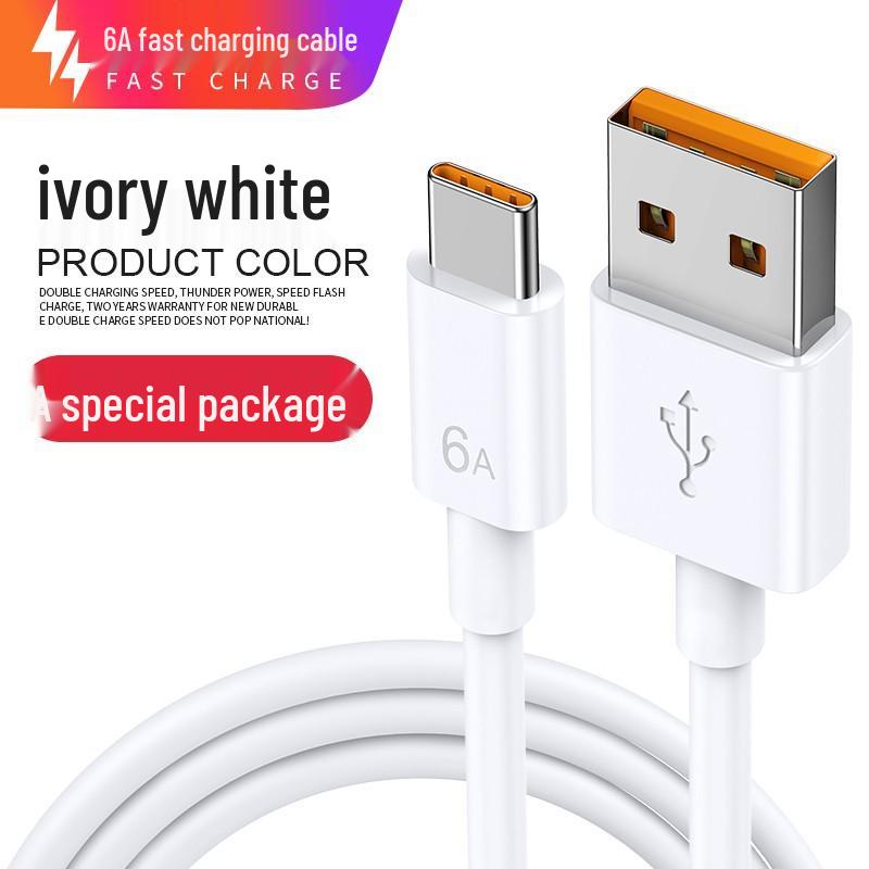 Kompatibles 66W Typ-C Super-Schnellladekabel für Huawei, Oppo, Honor, Vivo und universelle Android-Geräte.