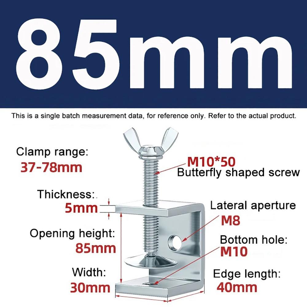 1Pcs Multiple Head Shapes U Clamp Galvanized Carbon Steel Clamping Device Durable C-Type Clip