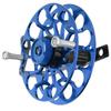 Fishing Gear Fishing Reel Portable Multifunction Allmetal   Wind   Wheel(Blue )