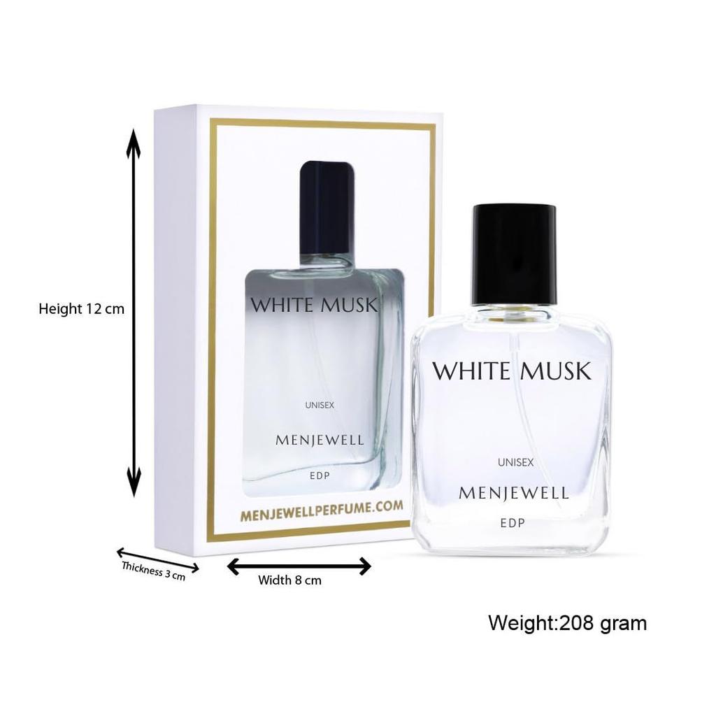 Menjewell - White Musk,Unisex Long Lasting Eau De Parfum For Men and Women